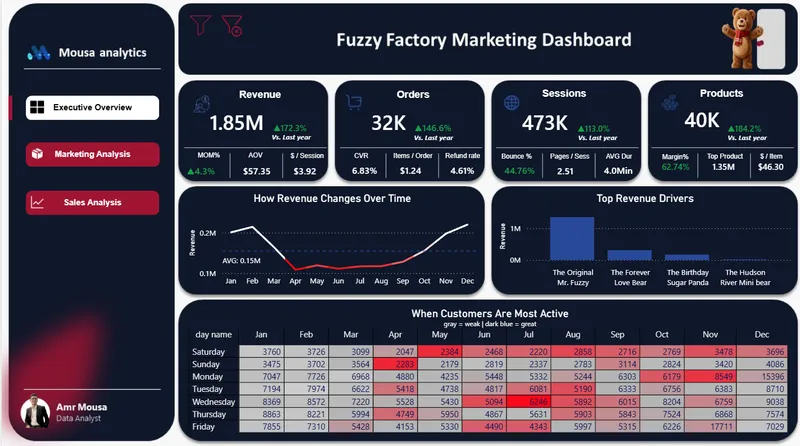 Fuzzy Factory Data Analytics main preview